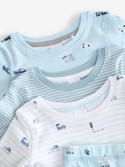 Blue Transport Snuggle Pyjamas 3 Pack (9mths-12yrs) - Image 5 of 6