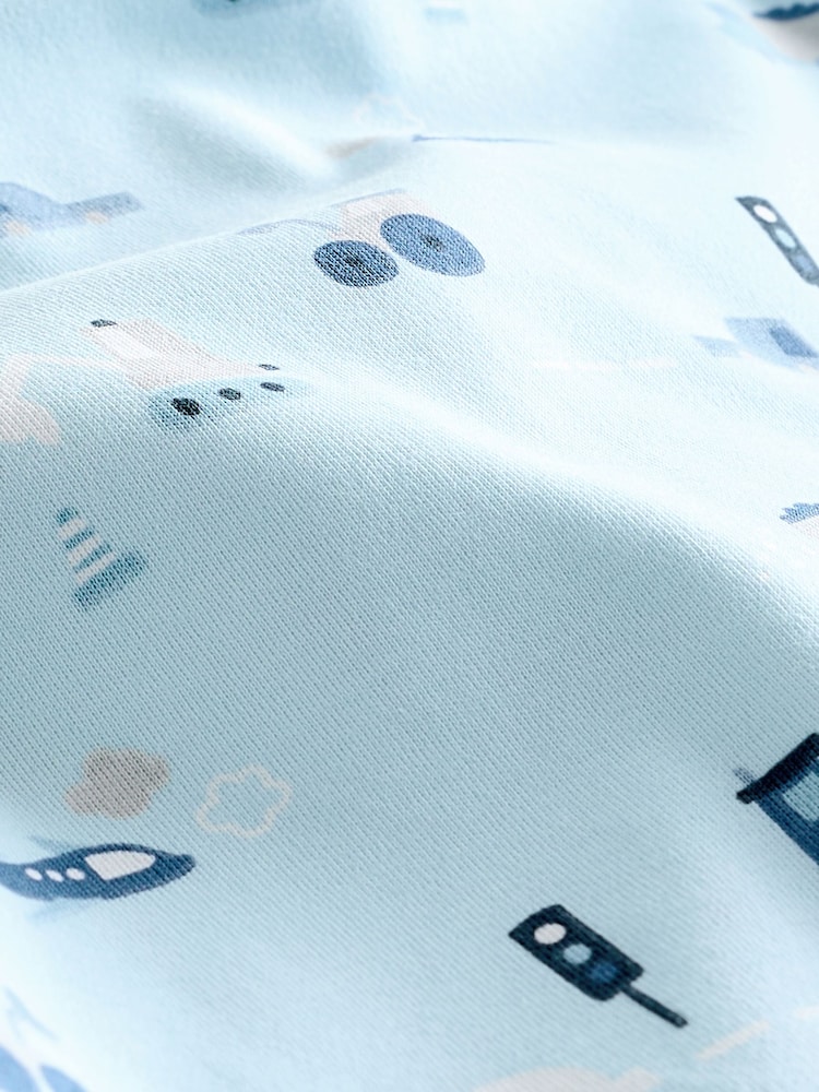 Blue Transport Snuggle Pyjamas 3 Pack (9mths-12yrs) - Image 6 of 6