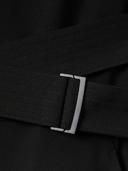 Reiss Black Riyo Fitted Belt Strap Jumpsuit - Image 6 of 6