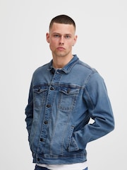 Niebieski - Blend Blend Authentic Denim Jacket With Branded Button Detail - Image 1 of 5