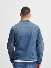 Niebieski - Blend Blend Authentic Denim Jacket With Branded Button Detail - Image 2 of 5