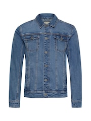 Niebieski - Blend Blend Authentic Denim Jacket With Branded Button Detail - Image 5 of 5