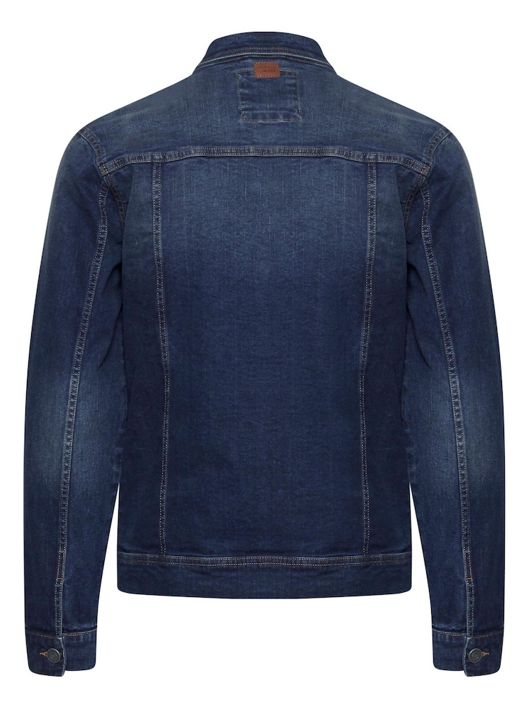 Blend Blue Light Blend Authentic Denim Jacket With Branded Button Detail - Image 5 of 5