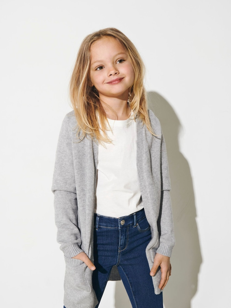 siva - siva dal dolga jopica z žepom ONLY KIDS - Slika 1 iz 3
