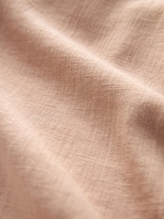 Mink Brown Long Sleeve V-Neck Button Front Blouse - Image 6 of 6