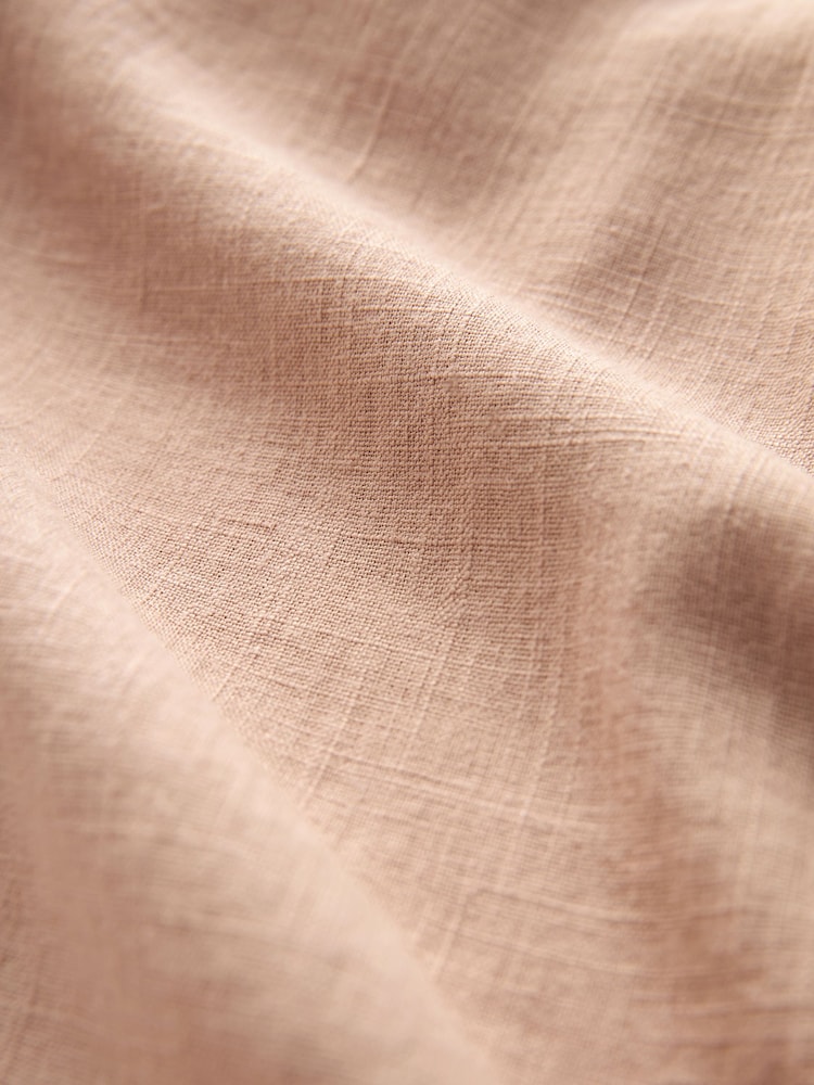 Mink Brown Long Sleeve V-Neck Button Front Blouse - Image 6 of 6