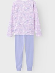Name It Purple Long Sleeve Printed Pyjama Set - Image 2 of 4