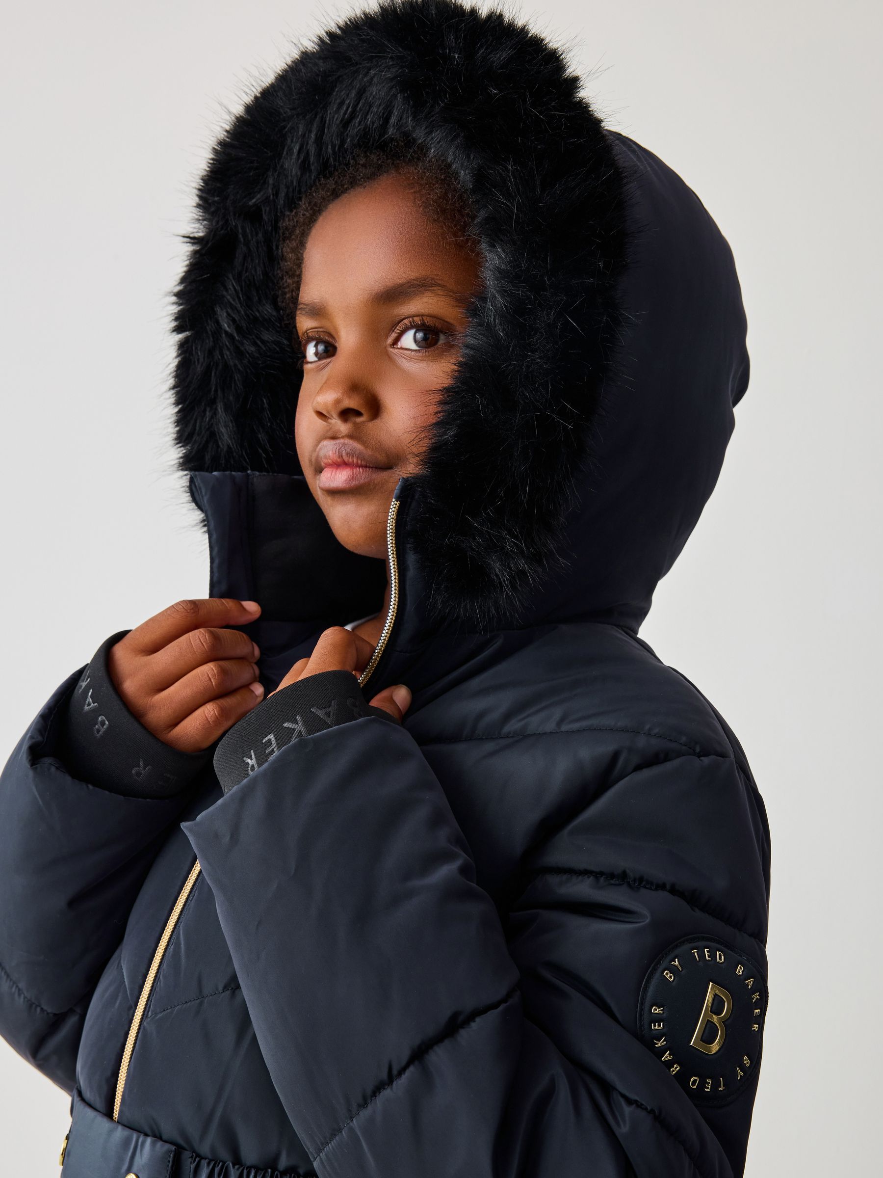 Ted baker navy parka top