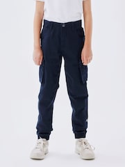 Name It Blue Boys Cargo Trousers - Image 1 of 5