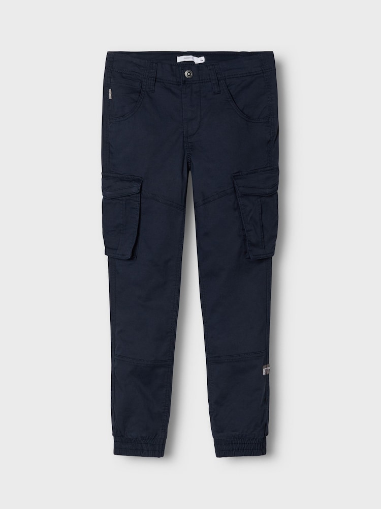 Name It Blue Boys Cargo Trousers - Image 3 of 5