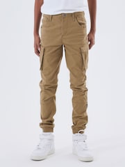 Name It Natural Boys Cargo Trousers - Image 1 of 6