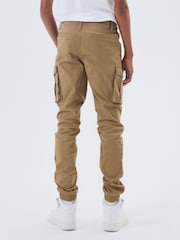 Name It Natural Boys Cargo Trousers - Image 2 of 6