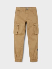 Name It Natural Boys Cargo Trousers - Image 3 of 6