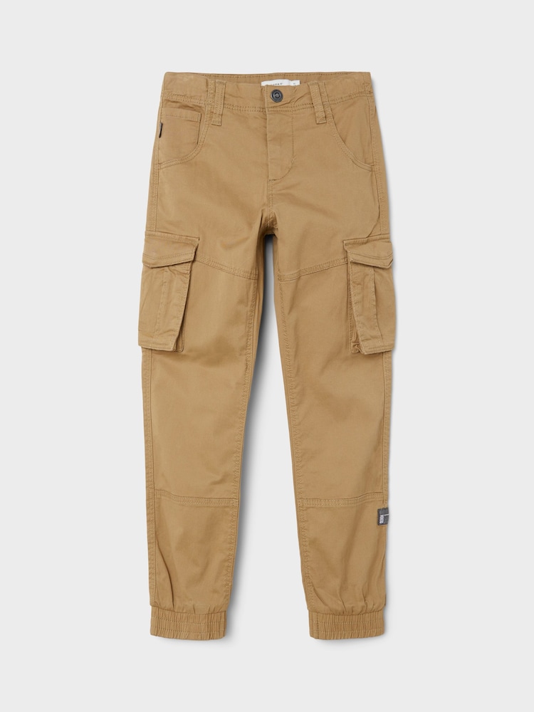 Name It Natural Boys Cargo Trousers - Image 3 of 6