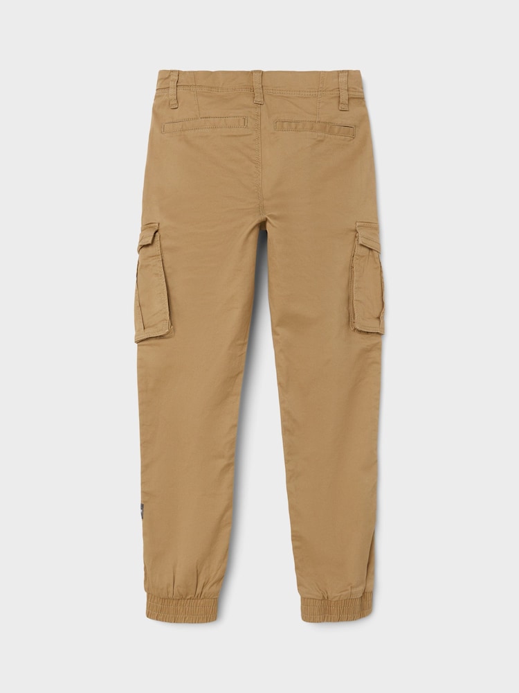 Name It Natural Boys Cargo Trousers - Image 4 of 6
