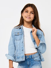 ONLY KIDS Blue Denim Jacket - Image 1 of 5