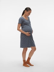 Mamalicious Grey Maternity And Nursing Nightie - Image 4 of 6