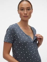 Mamalicious Grey Maternity And Nursing Nightie - Image 5 of 6