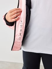 Baker by Ted Baker Pink Shower Resistant Hooded Bomber Jacket - Image 6 of 12