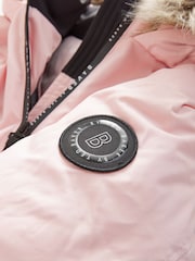 Baker by Ted Baker Pink Shower Resistant Hooded Bomber Jacket - Image 7 of 12