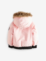Baker by Ted Baker Pink Shower Resistant Hooded Bomber Jacket - Image 9 of 12