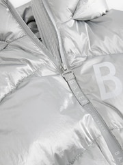 Baker by Ted Baker Silver Shower Resistant Branded Padded Coat - Image 16 of 18