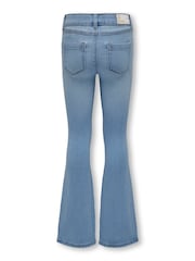 ONLY KIDS Light Blue Flare Leg Super Stretch Jeans With Adjustable Waist - Image 6 of 6