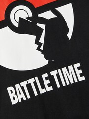 Name It Black Pokémon 100% Cotton T-Shirt - Image 4 of 4