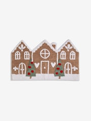 Brown Christmas Gingerbread House 100% Cotton Bath Mat - Image 4 of 4