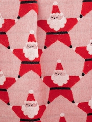Red Santa Star Christmas 100% Cotton Towels - Image 2 of 2