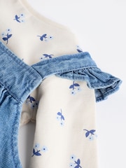 Denim Baby Dungaree and Long Sleeve Bodysuit Set (0mths-2yrs) - Image 10 of 12