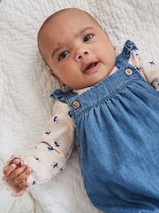 Denim Baby Dungaree and Long Sleeve Bodysuit Set (0mths-2yrs) - Image 3 of 12