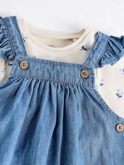 Denim Baby Dungaree and Long Sleeve Bodysuit Set (0mths-2yrs) - Image 8 of 12