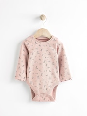 Pink Corduroy Baby Dungaree and Long Sleeve Bodysuit Set (0mths-2yrs) - Image 6 of 12