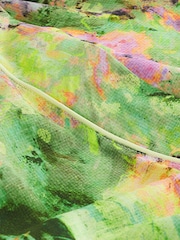 Lime Green Floral Lightweight Robe - Image 8 of 8