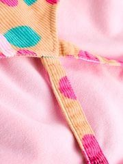 Ochre Yellow/ Pink Floral Baby Corduroy 100% Cotton Dungarees and Long Sleeve Bodysuit Set (0mths-2yrs) - Image 13 of 13