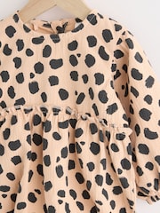 Tan Brown Leopard Print Baby Bloomer Romper with Tights Set (0mths-3yrs) - Image 11 of 14
