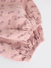 Pink Ditsy Floral Baby Bloomer Romper (0mths-3yrs) - Image 10 of 11