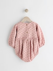 Pink Ditsy Floral Baby Bloomer Romper (0mths-3yrs) - Image 5 of 11