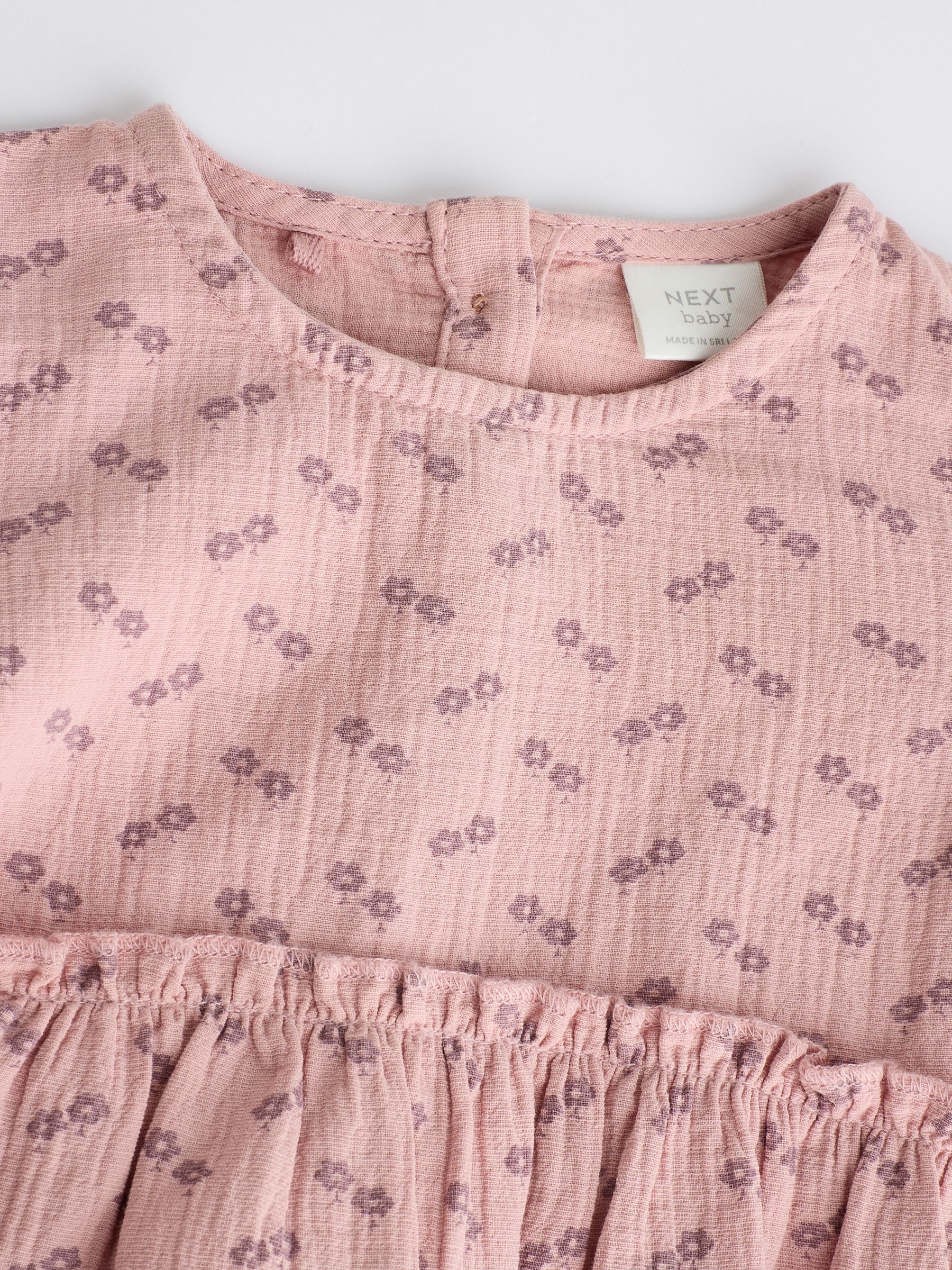 Buy Pink Ditsy Floral Baby Bloomer Romper (0mths-3yrs) from