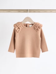 Mink Brown Knitted Baby Jumper & Leggings Set (0mths-3yrs) - Image 6 of 13