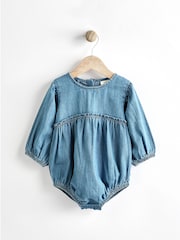 Denim Baby Bloomer Romper with Tights Set (0mths-3yrs) - Image 1 of 8