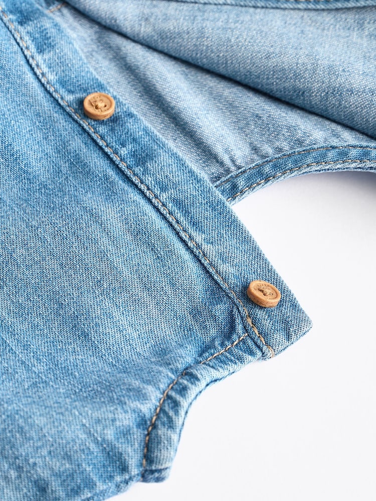 Denim Baby Bloomer Romper with Tights Set (0mths-3yrs) - Image 7 of 8