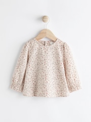 Pink Knitted Bloomer 100% Cotton Shorts Long Sleeve Top and Tights Set (0mths-2yrs) - Image 6 of 13