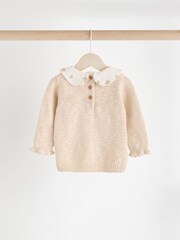 Cream Bear Baby Knitted 100% Cotton Jumper And Legging Set (0mths-3yrs) - Image 5 of 11