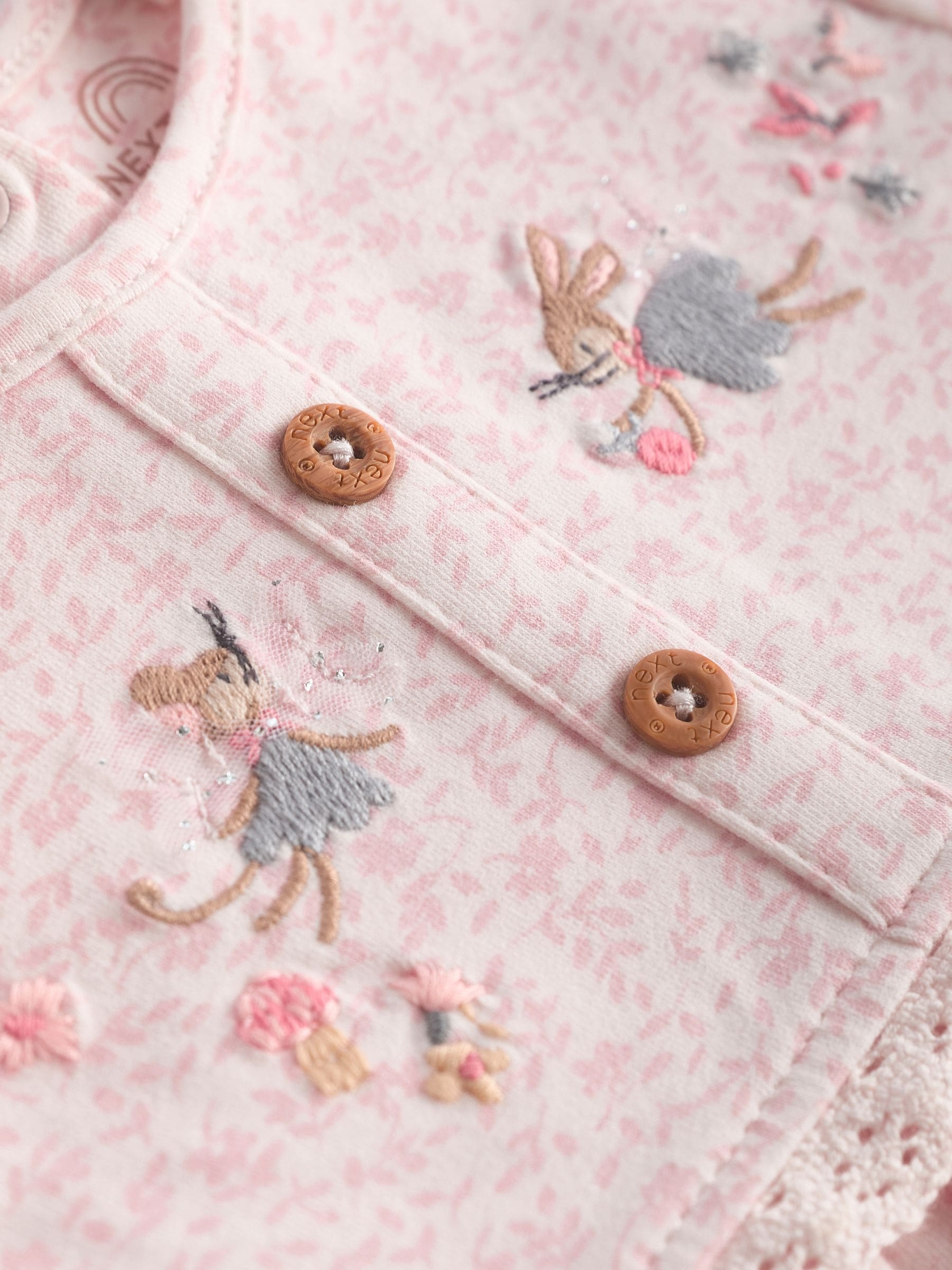Buy Pink Floral/ Fairy Baby 100% Cotton Jersey Dresses 2