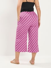 Yours Curve Pink Skinny Waist Culottes - Image 3 of 5
