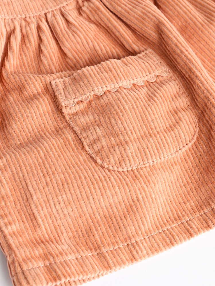 Tan Brown Corduroy Baby Pinafore Dress (0mths-2yrs) - Image 9 of 9 Tan Brown Corduroy Baby Pinafore Dress (0mths-2yrs) - Image 9 of 9