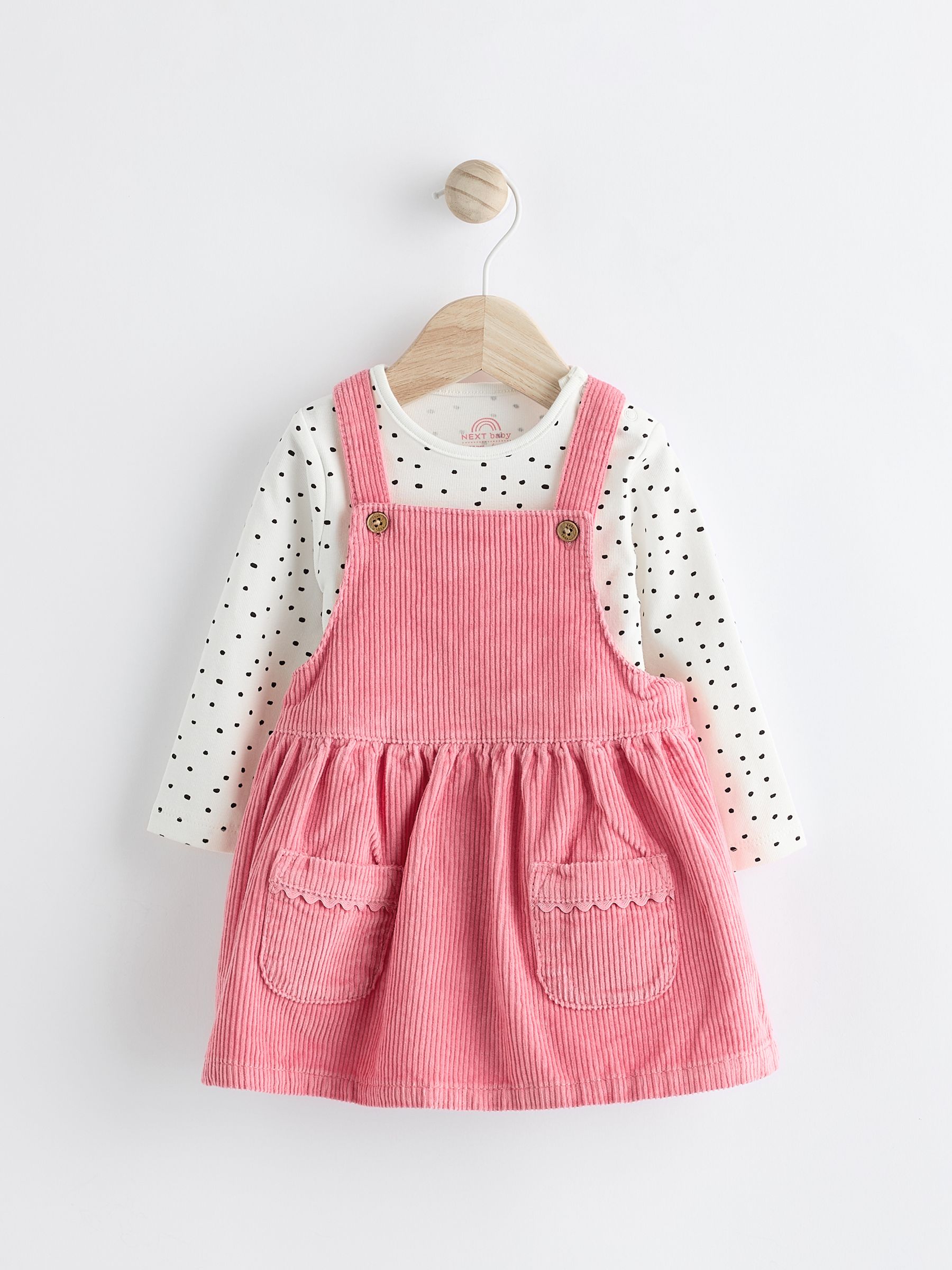 Cord pinafore dress next clearance