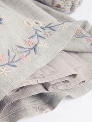 Grey Baby Embroidered Dress (0mths-2yrs) - Image 5 of 6